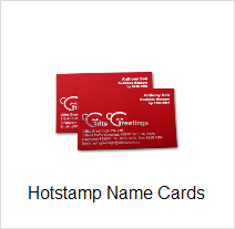 hotstamping name card